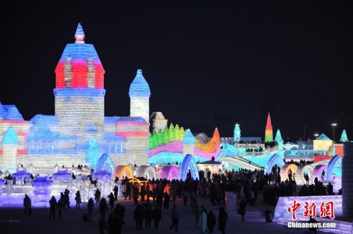 哈爾濱冰雪大世界資料圖。圖片來源:ICphoto 點擊進入下一頁