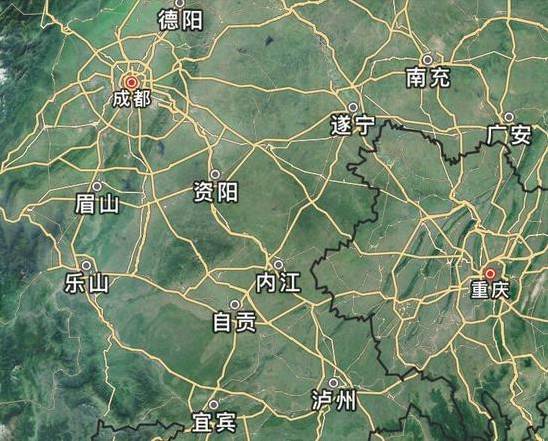 人口過億，城市密集的成都、重慶（圖源：悅西安）