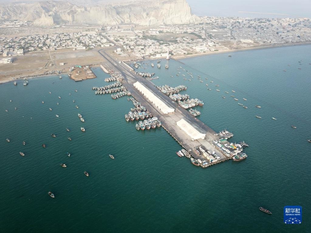 這是位于巴基斯坦西南部的瓜達爾港（2018年1月29日攝）。新華社發(fā)（艾哈邁德·卡邁勒攝）